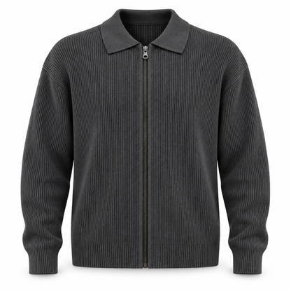 Langford Wool Zip Cardigan