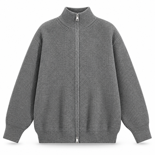 Alderwick Ribbed Full-Zip Cardigan