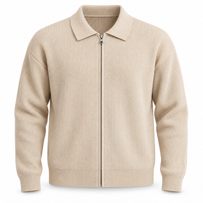 Langford Wool Zip Cardigan