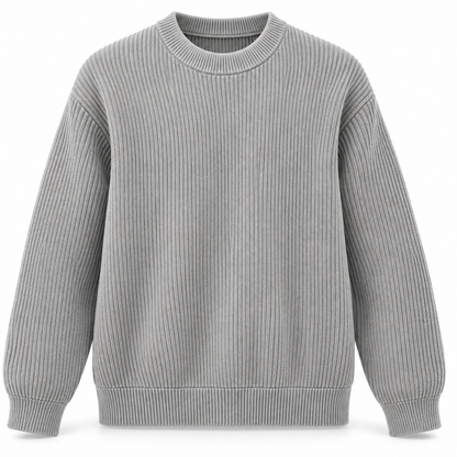 Cavendish Ribbed Crewneck Jumper